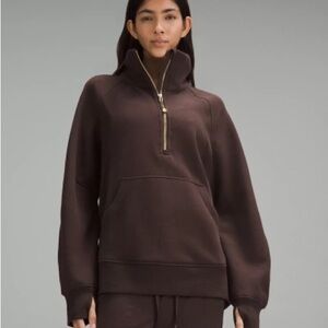 Lululemon Funnel Neck Scuba Oversized Long 1/2 Zip